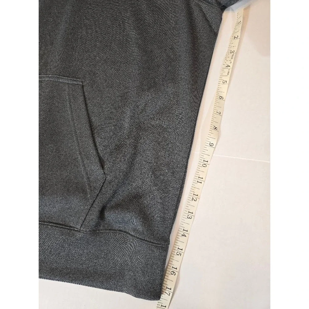 Sport-Tek Pullover Hoodie Activewear Half Zip Sweatshirt Gray Blue‎ XL